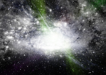 galaxy in a free space