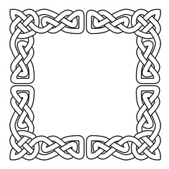 Celtic national seamless ornament interlaced tape