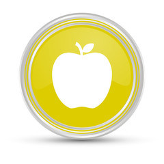 Gelber Button - Apfel