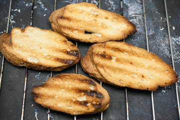 Toasted bread. Food breakfast texture