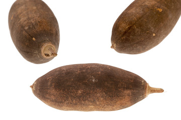 Baobab fruit on a white background