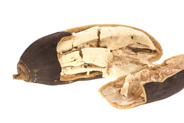Baobab fruit on a white background