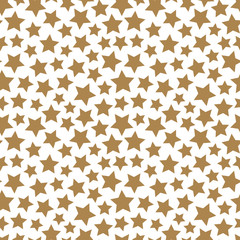 Abstract seamless background with stars. Vector illustration. Template for design and decoration backgrounds, package, covers, textile.