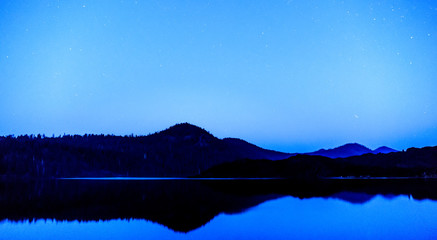 Galaxy Star in the night at Lassen National Park