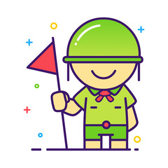  Boy Scout Illustration