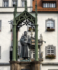 Martin Luther statue in Wittenberg