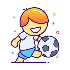 Soccer Player Illustration