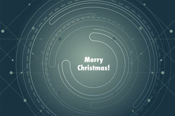 Obraz premium modernes Wallpaper mit Schriftzug - Merry Christmas