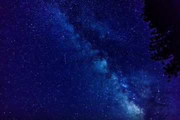 Fototapeta na wymiar Galaxy Star in the night at Lassen National Park