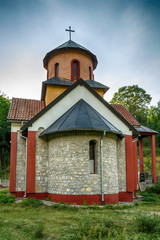 Fototapeta na wymiar Church of the Most Holy Mother of God on mountain Tara in Serbia
