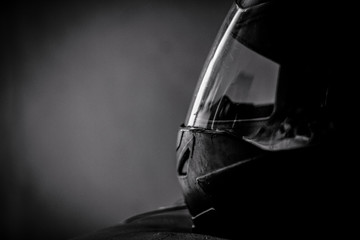Black Racing Helmet 