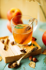 Honey with cinnamon sbiten