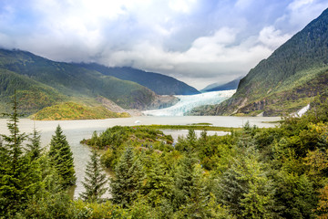 Mendenhall glaciers national park, Juneau, Alaska