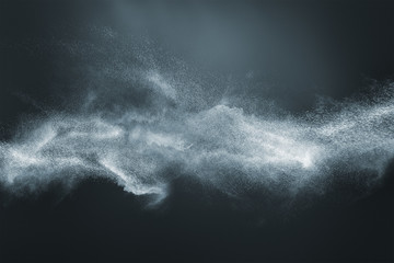Fototapeta Abstract design of white powder snow cloud obraz