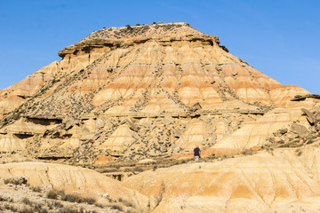 the desert of the Bardenas Reales in the Spanish province of Navarre