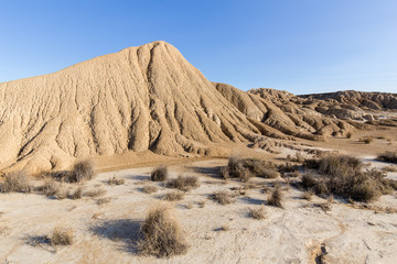 Fototapeta na wymiar the desert of the Bardenas Reales in the Spanish province of Navarre