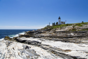 The Pemaquid Point lighthouse