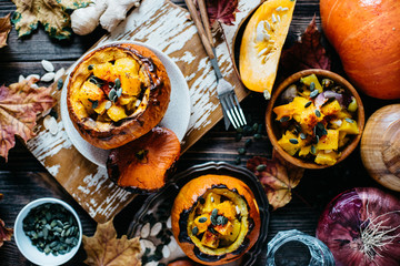 Vegetable stew with pumpkin