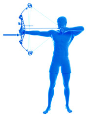 3d rendered medically accurate illustration of an archer
