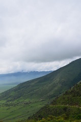 Obraz na płótnie Canvas The African landscape. Ngorongoro, Tanzania