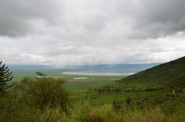 The African landscape. Ngorongoro, Tanzania