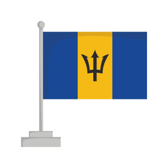 National flag of Barbados Vector Illustration