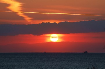 Obraz premium günbatımı