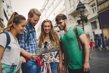 Young students on a travelling adventure