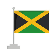 National flag of Jamaica Vector Illustration