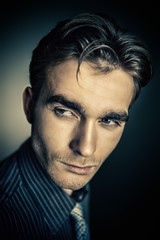 Obraz premium face of a serious man