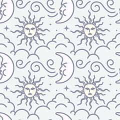 Moon sun pattern