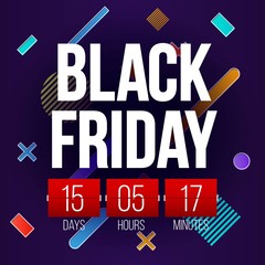 Naklejka premium Abstract vector black friday sale layout background. For art template design, list, page, mockup brochure style, banner, idea, cover, booklet, print, flyer, book, blank, card, ad, sign, poster, badge.