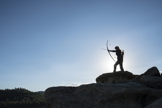 Female Bow Hunter