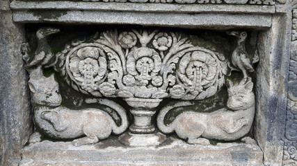 Temple de Prambanan sur l'île de Java, Indonésie