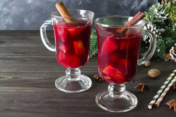 Christmas beverage mulled wine