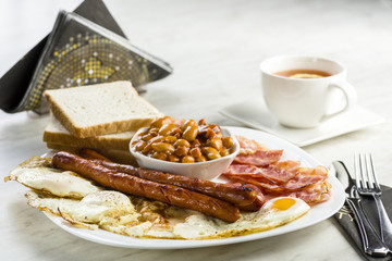 English breakfast only with a cup of tea