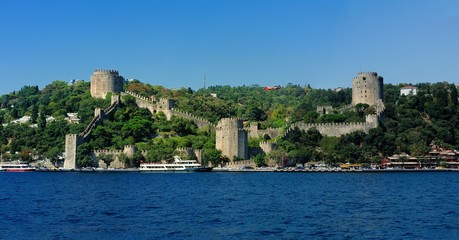 Rumeli Fortress Panaroma at Istanbul Turkey, Rumeli Hisari
