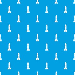 Rocket pattern seamless blue
