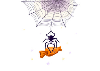 Vector illustration of halloween candies