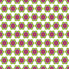 the summer seamless pattern with floral ornament on light background