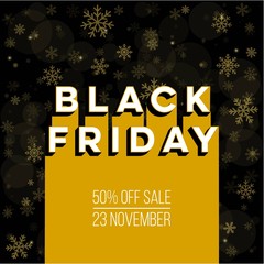 Fototapeta premium Abstract vector black friday sale layout background. For art template design, list, page, mockup brochure style, banner, idea, cover, booklet, print, flyer, book, blank, card, ad, sign, poster, badge.