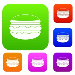 Burger set color collection