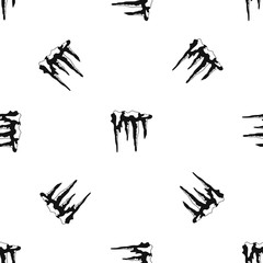 Icicles pattern seamless black