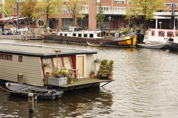 Fototapeta na wymiar Boat canal