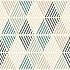 Printed kitchen splashbacks Rhombuses Seamless pattern with hatched diamonds. Argyle wallpaper. Rhombuses and lozenges motif. Repeated geometric figures