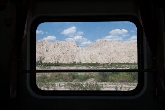 Travelling By Train Through Western China.