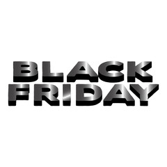 Isolated black friday