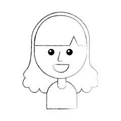 young little funny teen girl portrait