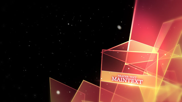 Glassy Orange Text Overlay