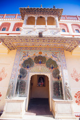 Peacock Gate in Jaipur City Palace, Rajasthan, India.
